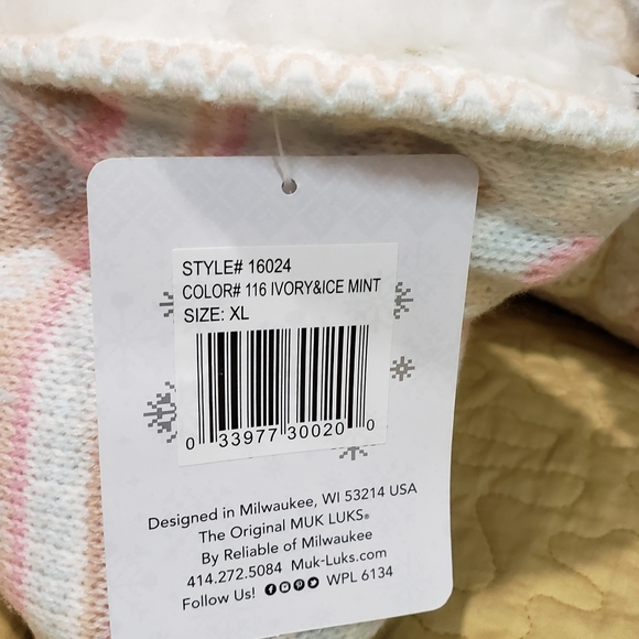 Muk-luks Knitted slippers Size XL - Picture 5 of 7